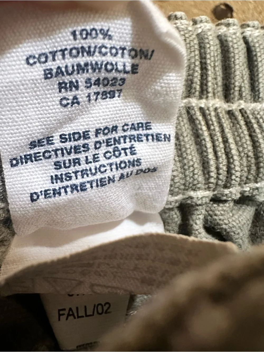 GAP Olive Green Cargo Jeans with Snap Details